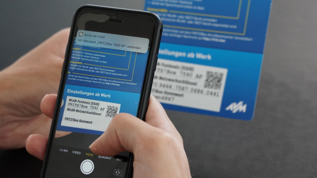 individueller qr-code aus ssid und wlan-netzwerkschlüssel