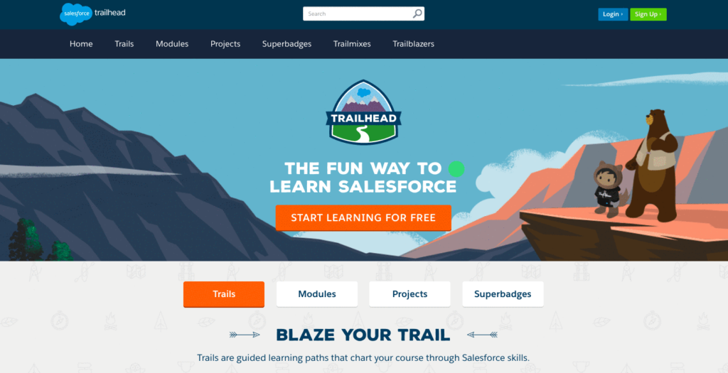 trailhead login